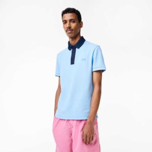 Lacoste Smart Paris with cotton Petit Pique μπλε σκουρο μπλε μπλε | ZD6104753