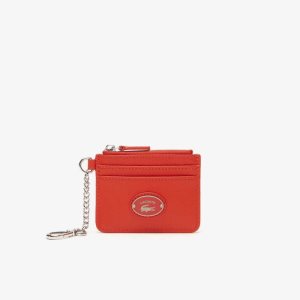Lacoste Snap Hook Grained δερματινα Card Holder Πολύχρωμο | YK3812409