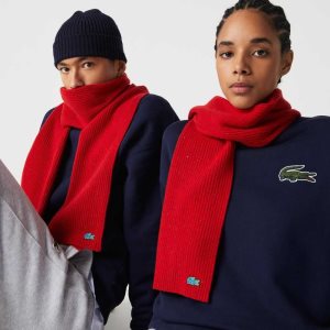 Lacoste Speckled Μαλλί Scarf κοκκινα | UP8759164
