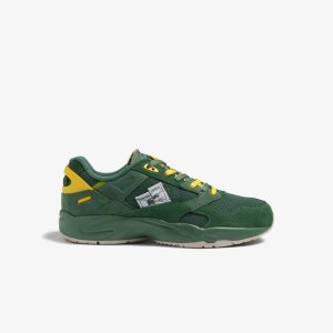 Lacoste Storm 96 Lo δερματινα πρασινο κίτρινα | EO6791843