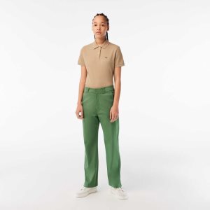 Lacoste Stretch Gabardine Χακί πρασινο | QO0528963