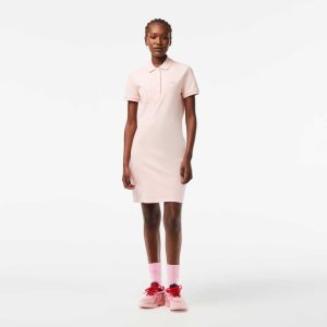Lacoste Stretch βαμβακερα Pique Polo ανοιχτο ροζ | TS8059346