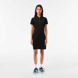 Lacoste Stretch βαμβακερα Pique Polo μαυρα | OP8672135