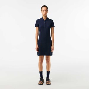 Lacoste Stretch βαμβακερα Pique Polo σκουρο μπλε μπλε | ZT2954180