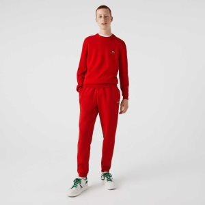 Lacoste Tapered Fit Fleece κοκκινα | GT7321096