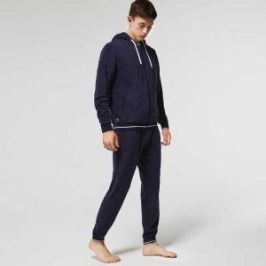 Lacoste Terrycloth Zip Lounge σκουρο μπλε μπλε | RT4769052