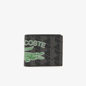 Lacoste The Blend Monogram Print Folding Wallet Πολύχρωμο | SD4182759