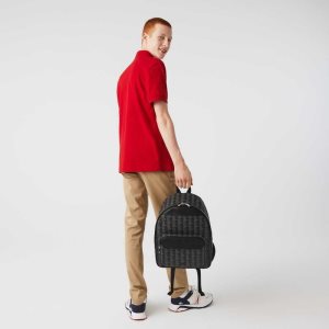Lacoste The Blend Monogram καμβα Backpack Πολύχρωμο | LR8524673
