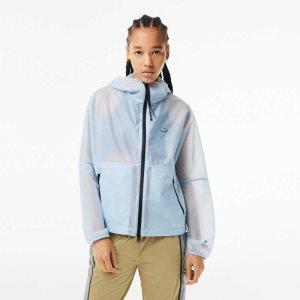 Lacoste Transparent Windbreaker μπλε | JM0164397