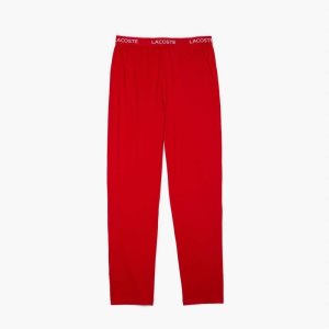 Lacoste Ultra-Soft βαμβακερα Jersey Pajama Bottoms κοκκινα | WX5308179