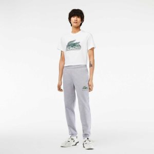 Lacoste Unbrushed Fleece tracking Pants γκρι | TW1387540