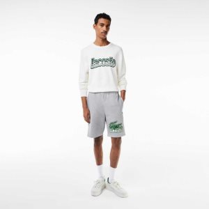 Lacoste Unbrushed βαμβακερα Fleece γκρι | BG3671850