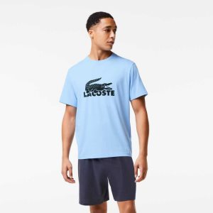 Lacoste Velvet Logo κοντο Pajama Set μπλε Χακί πρασινο σκούρο γκρι | RF8031542