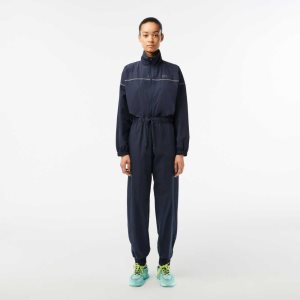 Lacoste Zipped νάιλον Jumpsuit μπλε | IH3510246