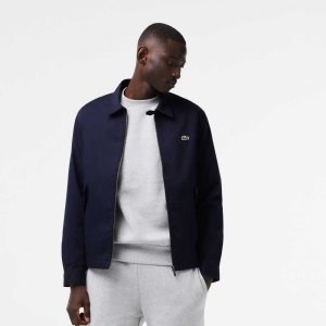 Lacoste Zippered Organic βαμβακερα Gabardine σκουρο μπλε μπλε | HZ7245013