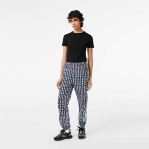 Lacoste tracking Pants with Logo Print μαυρα μπλε ασπρα | HS9806215