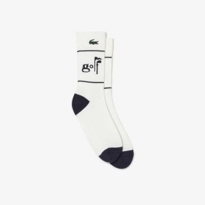 Lacoste Γκολφ Lettering ασπρα σκουρο μπλε μπλε | DE5281647