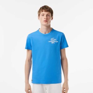 Lacoste Γκολφ Regular Fit Organic βαμβακερα μπλε | TB9057648