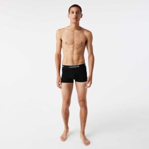 Lacoste Καθημερινά Boxer Brief 3-Pack μαυρα ασπρα γκρι | YE2376085