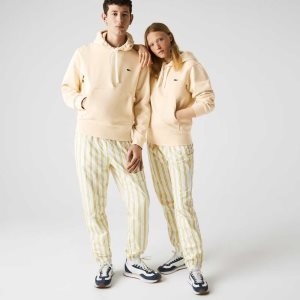 Lacoste Κουκουλοφόρος Organic βαμβακερα Μπεζ | SK2813709