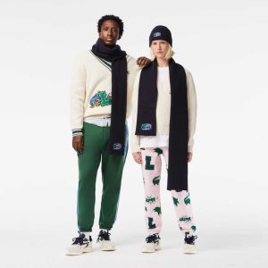 Lacoste Πλευρωτός Μαλλί Beanie And Scarf Gift Set σκουρο μπλε μπλε | TZ2496751