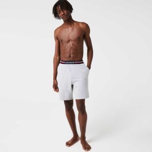 Lacoste Ριγέ-waist Long Boxer Briefs γκρι | CX2713546