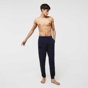 Lacoste βαμβακερα Fleece Lounge Joggers σκουρο μπλε μπλε | WN5270386