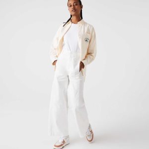 Lacoste βαμβακερα Gabardine ασπρα | ZK3086915