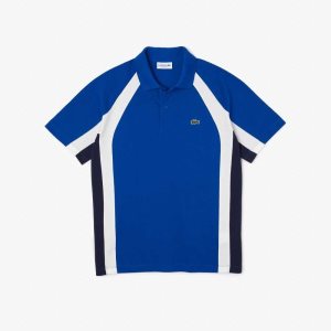 Lacoste βαμβακερα Mini-Pique Colorblock μπλε σκουρο μπλε μπλε ασπρα | GN5023674