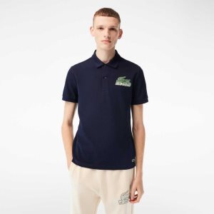 Lacoste βαμβακερα Mini-Pique σκουρο μπλε μπλε | YO0285491