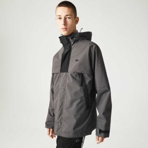 Lacoste θαλασσης-Repellent Parka μαυρα | ZK4153269