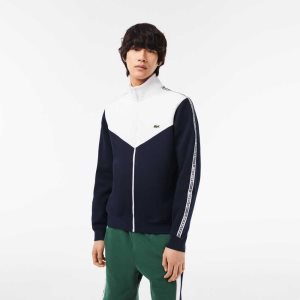 Lacoste κλασικα Fit Colorblock Zipped σκουρο μπλε μπλε ασπρα | YM1837594