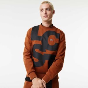 Lacoste κλασικα Fit Contrast Lettering βαμβακερα καφε | PB0547123