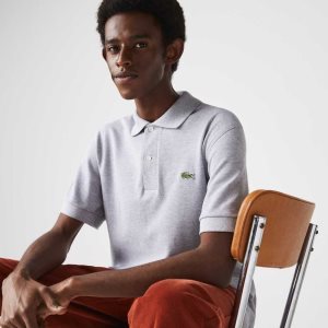 Lacoste κλασικα Fit Heavy βαμβακερα Pique L.12.21 γκρι | IC3891206