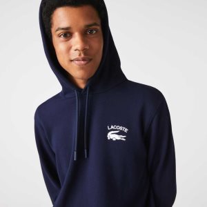 Lacoste κλασικα Fit Solid Κουκουλοφόρος σκουρο μπλε μπλε | AR9410375