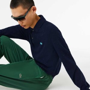 Lacoste κλασικα Fit Speckled Print σκουρο μπλε μπλε | EQ8507912