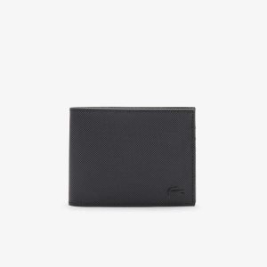 Lacoste κλασικα Petit Pique Six Card Wallet μαυρα | DV5729038
