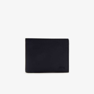 Lacoste κλασικα Petit Pique Six Card Wallet σκουρο μπλε | VY4915380