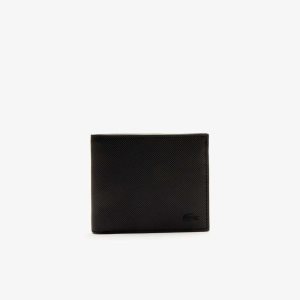 Lacoste κλασικα Petit Pique Three Card Wallet μαυρα | VX2198504