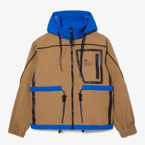 Lacoste νάιλον Windbreaker καφε μπλε | TL6547928