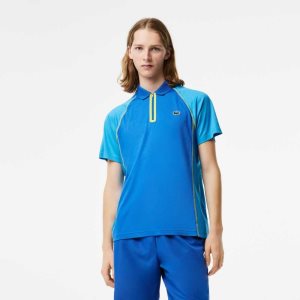 Lacoste τενις Recycled Polyester with Ultra-Dry τεχνολογια μπλε κίτρινα | AS3749168