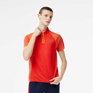 Lacoste τενις Recycled Polyester with Ultra-Dry τεχνολογια κοκκινα πορτοκαλι | HY1802694