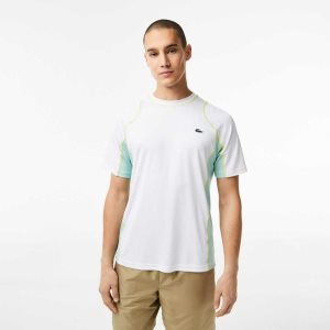 Lacoste τενις in Tear Resistant Pique ασπρα ανοιχτο πρασινο κίτρινα | GQ2458609
