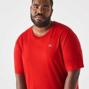 Lacoste ψηλεσ Fit Pima βαμβακερα Jersey κοκκινα | KG0926847
