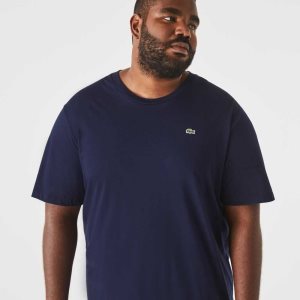 Lacoste ψηλεσ Fit Pima βαμβακερα Jersey σκουρο μπλε μπλε | ZL5702391