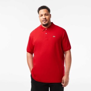 Lacoste ψηλεσ Fit βαμβακερα Petit Pique κοκκινα | BU0695824