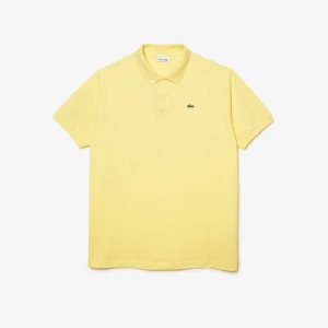 Lacoste ψηλεσ Fit βαμβακερα Petit Pique κίτρινα | KA3107485