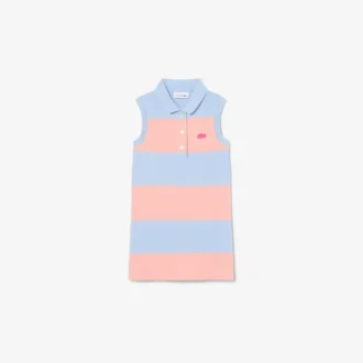 Αμάνικο ριγέ φόρεμα Polo Μπλούζα Petit Piqua