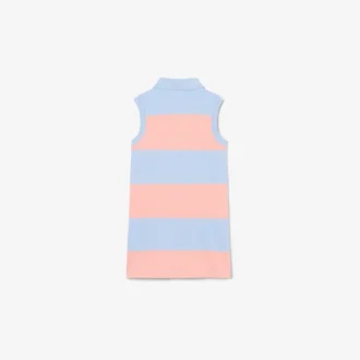 Αμάνικο ριγέ φόρεμα Polo Μπλούζα Petit Piqua