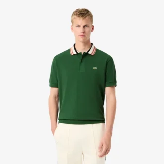 Ανδρικές Polo Μπλούζες Made in France με κλασική εφαρμογή και ριγέ γιακά